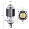 Motorcycle LED Headlight Bulbs with Lens Bright Light Hi/Lo Beam Super Bright Headlamp