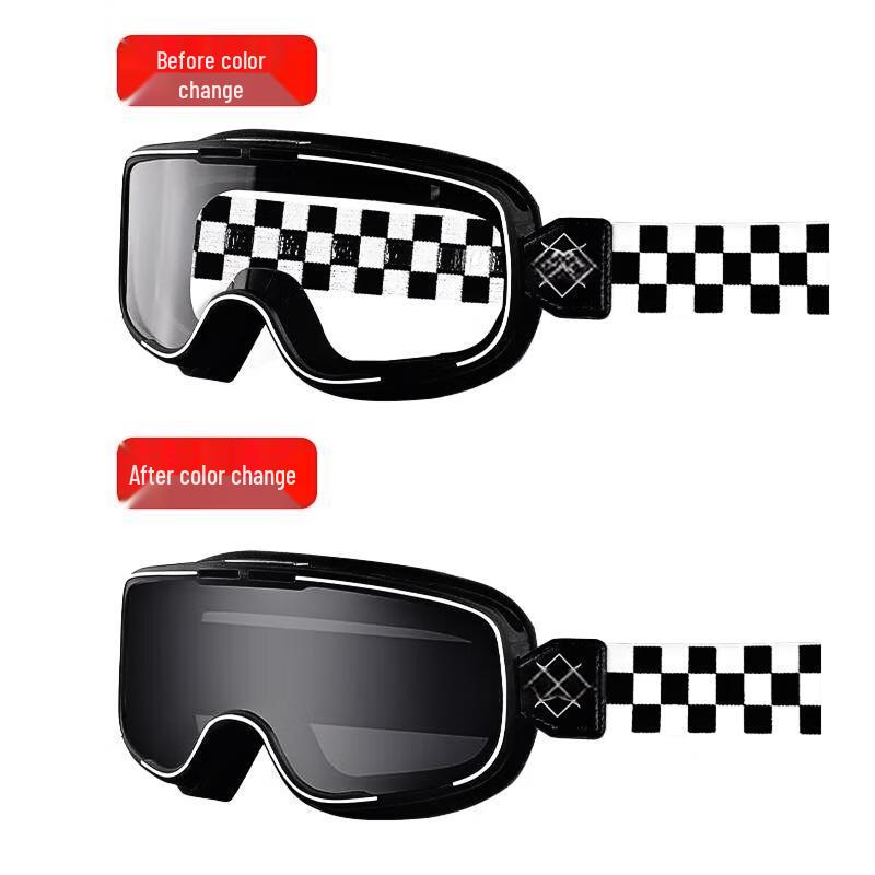 Harley Style Photochromic Cycling Goggles