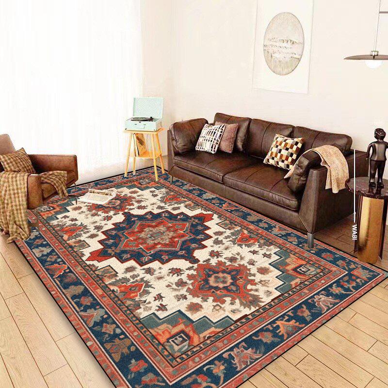Persian Carpet Living Room Coffee Tables Easy Cleaning Large Rugs 200x300 Retro Decoration Sofa Rug Bedroom Non-slip Floor Mats