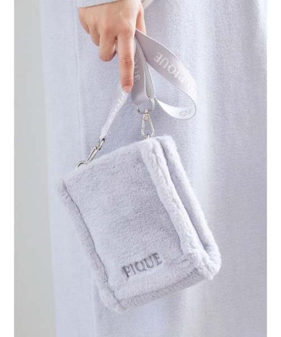 Gelato Pique Eco Fur Sacoche Logo Smartphone Shoulder Bag PWGB244652 Women's Blue Free Size