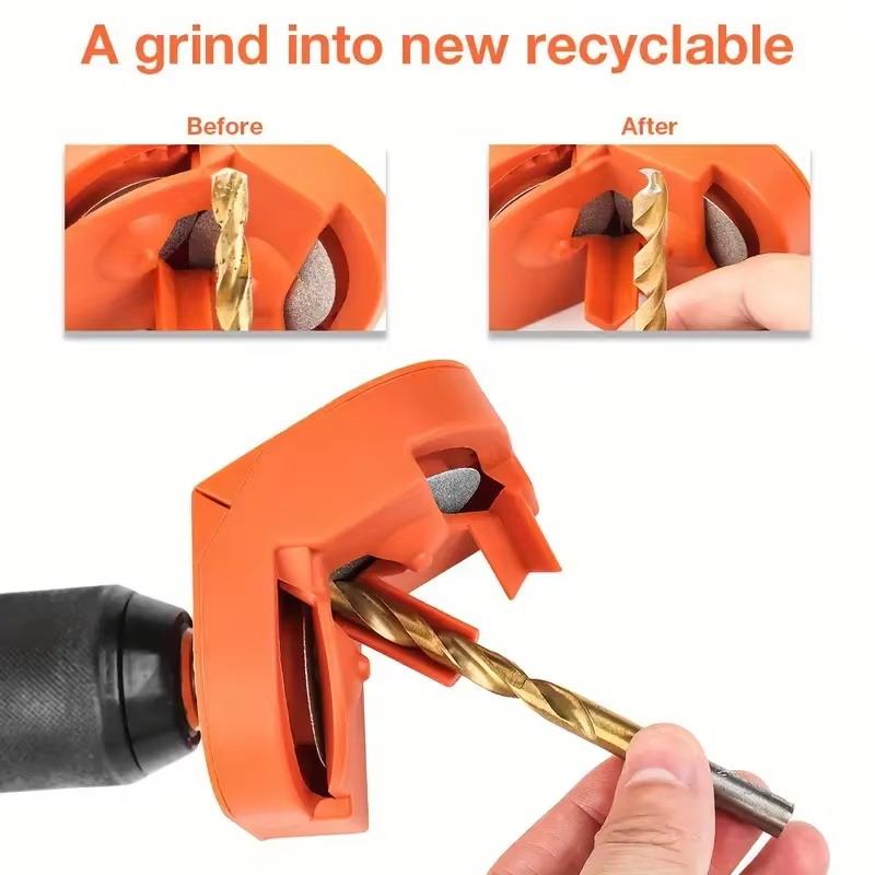 Electric Impact Drill Sharpener Multipurpose Knife And Drill Bit Grinding Tool Double-Sided Disposable Polishing Accessory