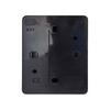Viplast Koala Single Surface-Mounted Schuko Socket Ip44 Black 181?05
