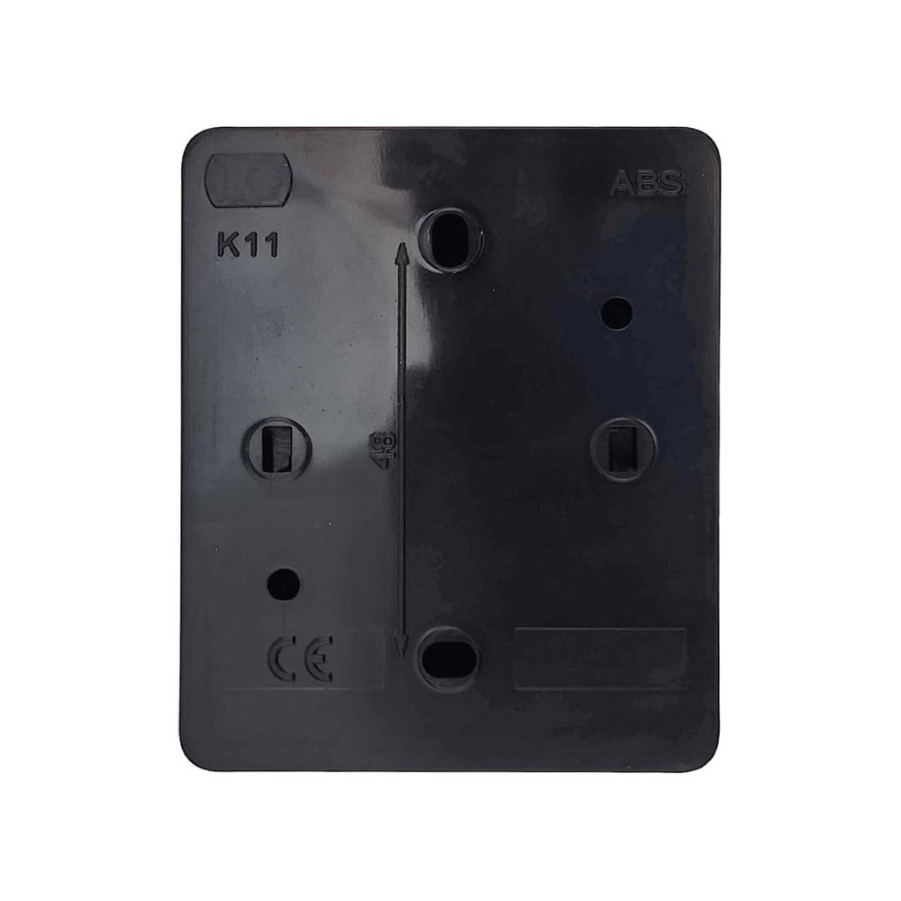Viplast Koala Single Surface-Mounted Schuko Socket Ip44 Black 181?05
