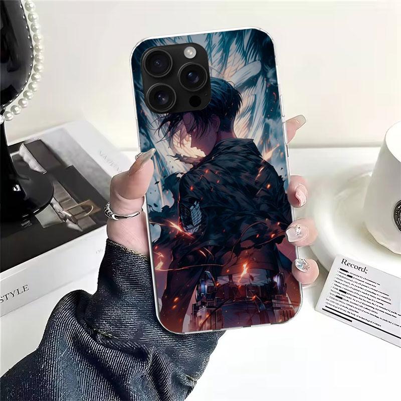 A-Attack on T-Titan Levi Soft Phone Case For IPhone 11 17 Air 16E 16 Pro Max 15 + 14 Plus 13 Mini 12 Apple 7 SE 8 Fundas Coque 1