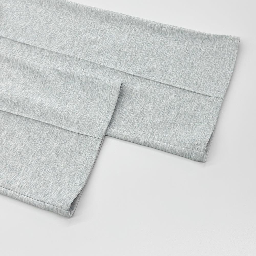 Autumn and Winter Solid Color Casual Wide Leg Elastic Waist Sweatpants Women's Jogging Sports Pants