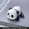 Little Panda Handmade Figurine, Cute Cake for Car Decoration, Tabletop Resin Small Handicraft, Small Animal Toy