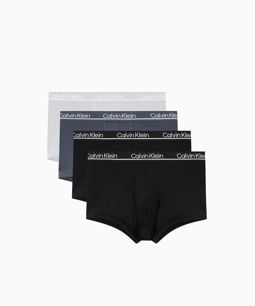 

[CK] Men s Microfiber Stretch Plus Low Rise Trunk 4PK_NP2755OI7I [Shipped from Korea] 100% Authentic Charcoal, Black, White, Heather Black - XL