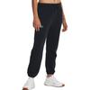 Under Armour Pjt Rock Hw Terry Pants Solid Color Drawstring Cuffed Knit Sports Pants Women Pants Black 1380196-001