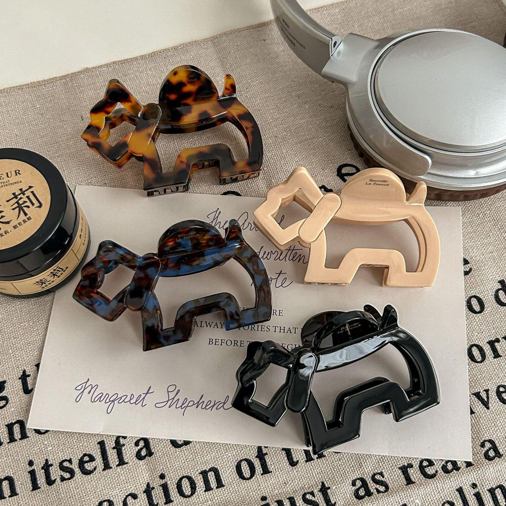 Rose Liu Yifei Inspired Cartoon Puppy Hair Clip Updo Claw