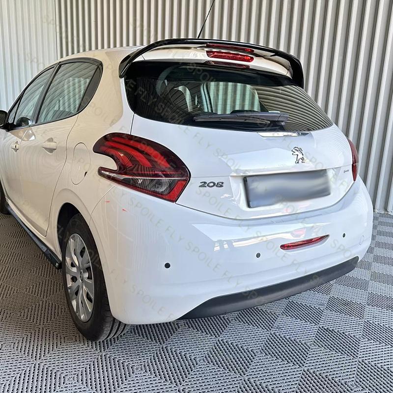 High Quality ABS Car Rear Roof Wing Spoiler Body Kit Glossy Black For Peugeot 208 MK1 2012 2013 2014 2015 2016 2017 2018 2019