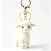 1Pcs Acrylic Sheep Keychain Hanging Ornament Cute Animal 2D Flat Goat Pendant For Goat Themed Party Decor Gifts