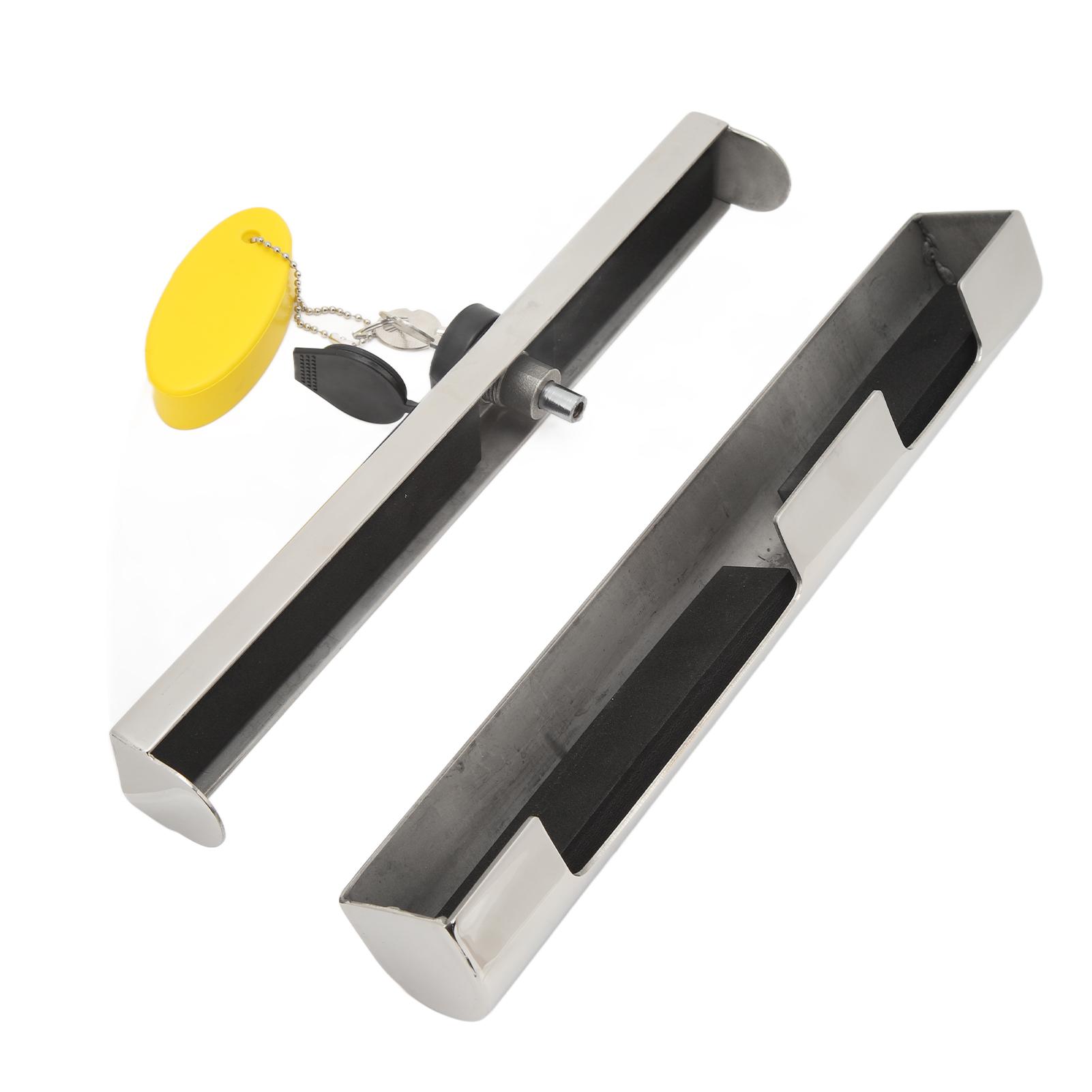 

Outboard Engine Lock with 2 Keys 304 Stainless Steel Long Durability for Yacht Marine