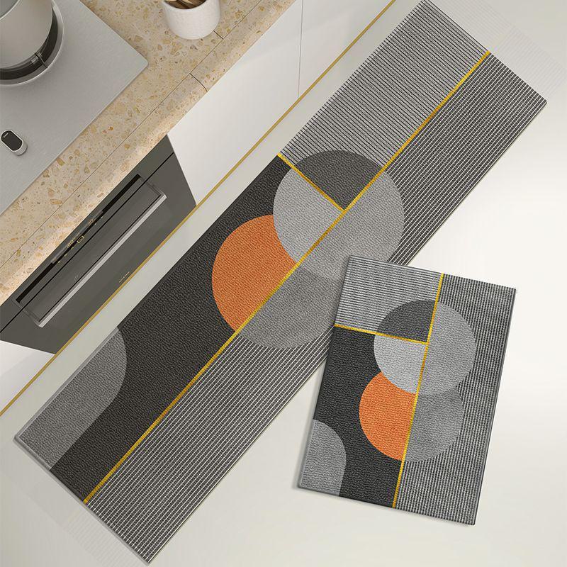 Crystal Velvet Non-Slip Water-Absorbing Kitchen Floor Mats