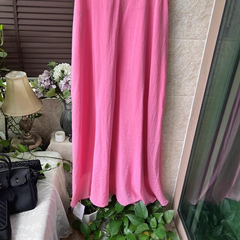 Pink Fairy Sling Dress - Women’s 2025 French Style Summer Long Dress