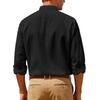 Men's  Fashion Loose Shirts  Linen Open  Breathable Solid Color Slim Fit Men Shirts