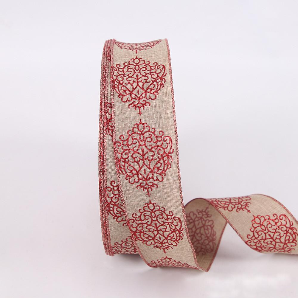 Meter 10 Luxurious Christmas Faux Linen Ribbon Available In Multiple Colors For Creative Seasonal Decorations