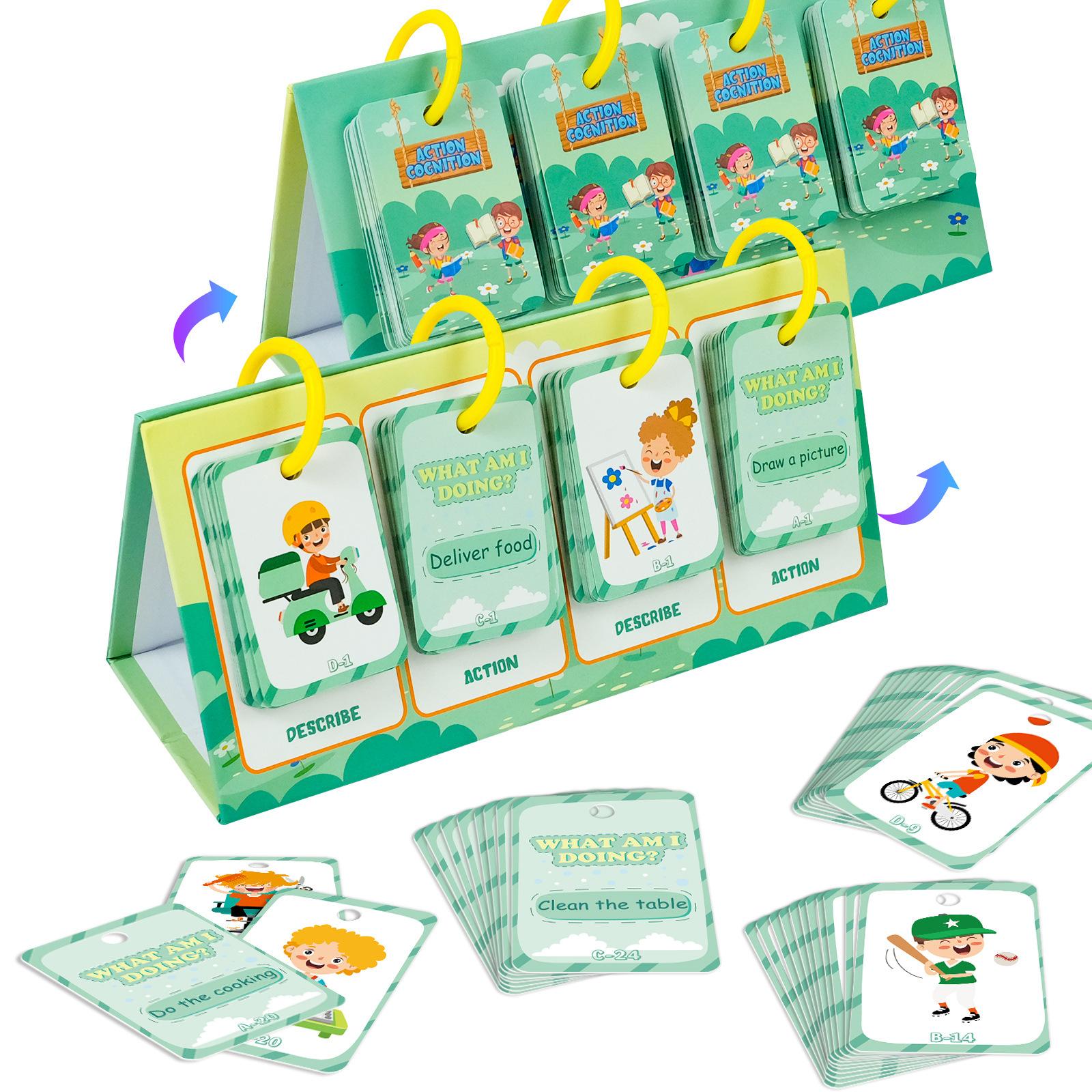 

96 Карточек для рабочего стола Английские слова Мультфильмы Анимация Детские развивающие игрушки Интерактивные карточки для родителей и детей