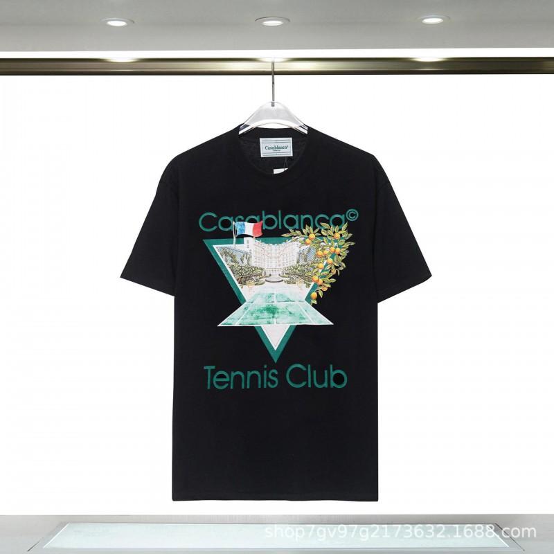 Casablanca Graphic T-Shirt Teen Boys Short Sleeve Loose Fit 2025