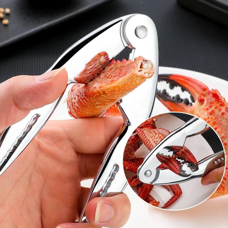 Multifunktionales Meeresfrüchte-Werkzeug Zinklegierung Krallenzangen Krabbennadeln Krabbenscheren Heim-Meeresfrüchte-Werkzeug Gadgets Smarte Restaurant-Accessoires