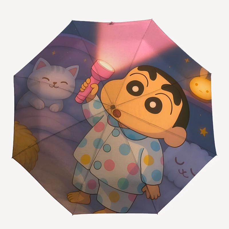 

Crayon Shin-chan Auto Open/close, 8-Rib Iron Frame, Compact Folding Umbrella All-Season 0808097