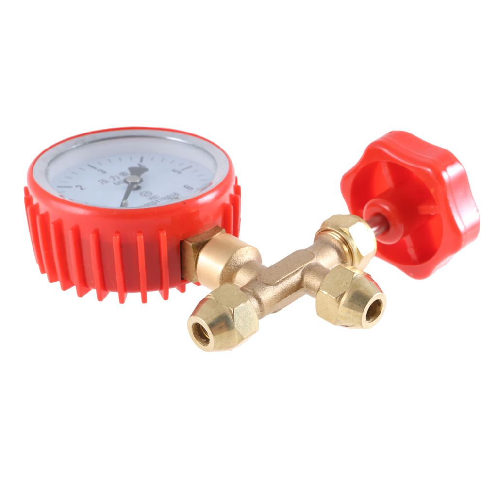 Air Conditioning Pressure Test Gauge HVAC Service Manifold Gauge Precision Air Conditioner Maintenance Pressure Gauge