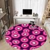 1pc Kiwi Pattern Office Round Area Rug, Under Office Chairs Bedroom Living Room Home Decor, Room Deco, Available in Various Sizes