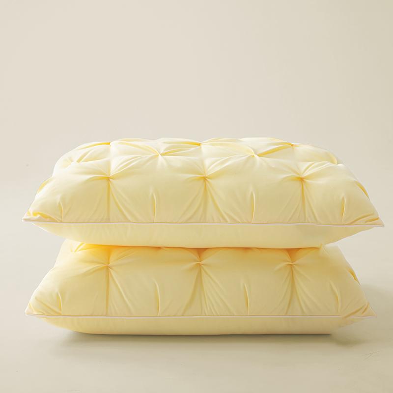 Twisted Flower48 × 74cmStar Hotel High and Low Pillow Home No Collapse Cervical Pillow Insert Waterable Wash Pillow Inner