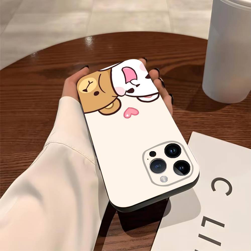 D-DUDU B-BUBU Phone Case For iPhone 17,16,15,14,13,12,11,Pro,X,Xs,MAX,Plus TPU Soft To Skin-friendly Cover