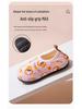 Winter Unisex Baby Indoor Non-Slip Cotton Slippers with Soft Soles and Heel Protection