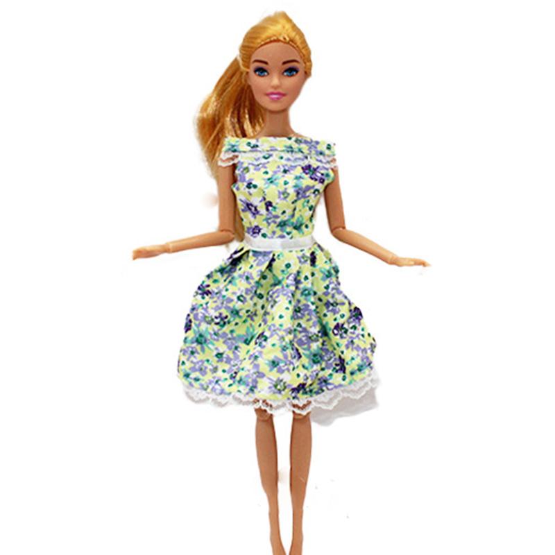 30cm Girl Doll Full Set 11.5inch Joints Doll with Fashion Rainbow Skirt Girls Dress Up Toys