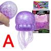 Hot! Push Bubble Squish Jellyfish Fidget Toy Super Solid Squish Stress Relief Squeeze Ball For Adults Anxiety Sensory Toy Gift