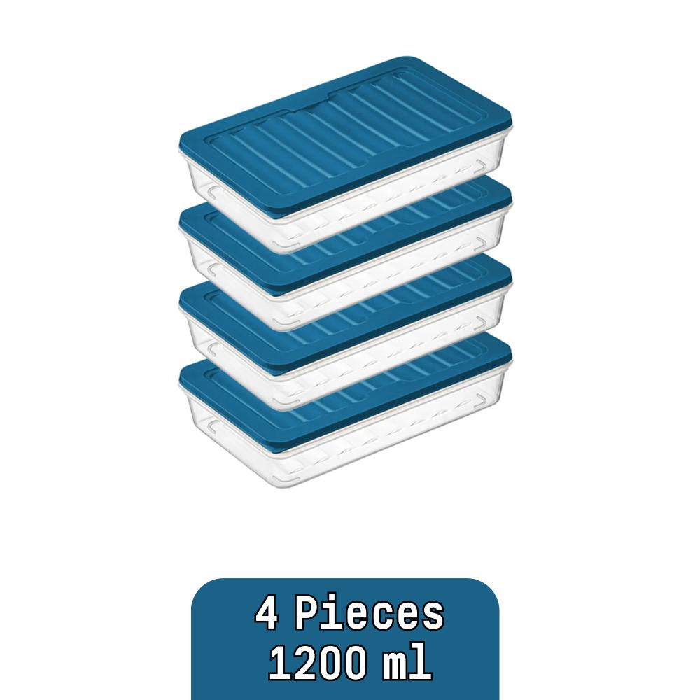 Refrigerator Organizer Storage Container Suitable for Microwave and Freezer 1200 Ml