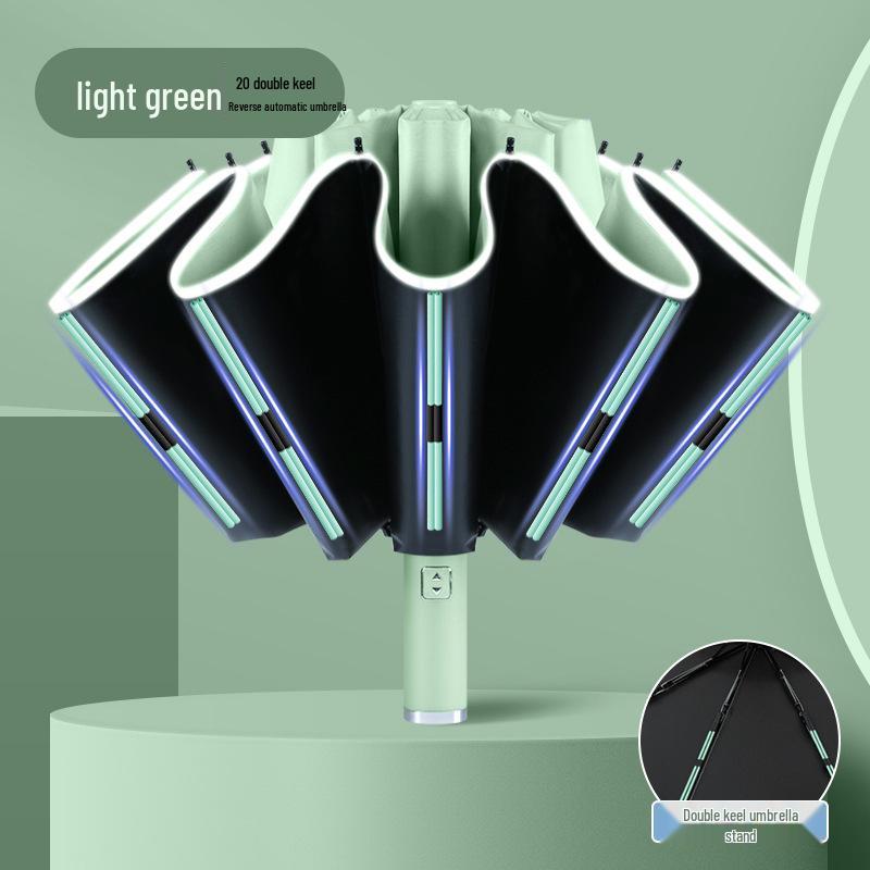 Automatic Large Folding Umbrella for Men & Women, Dual-Use for Sun and Rain, UV Protection