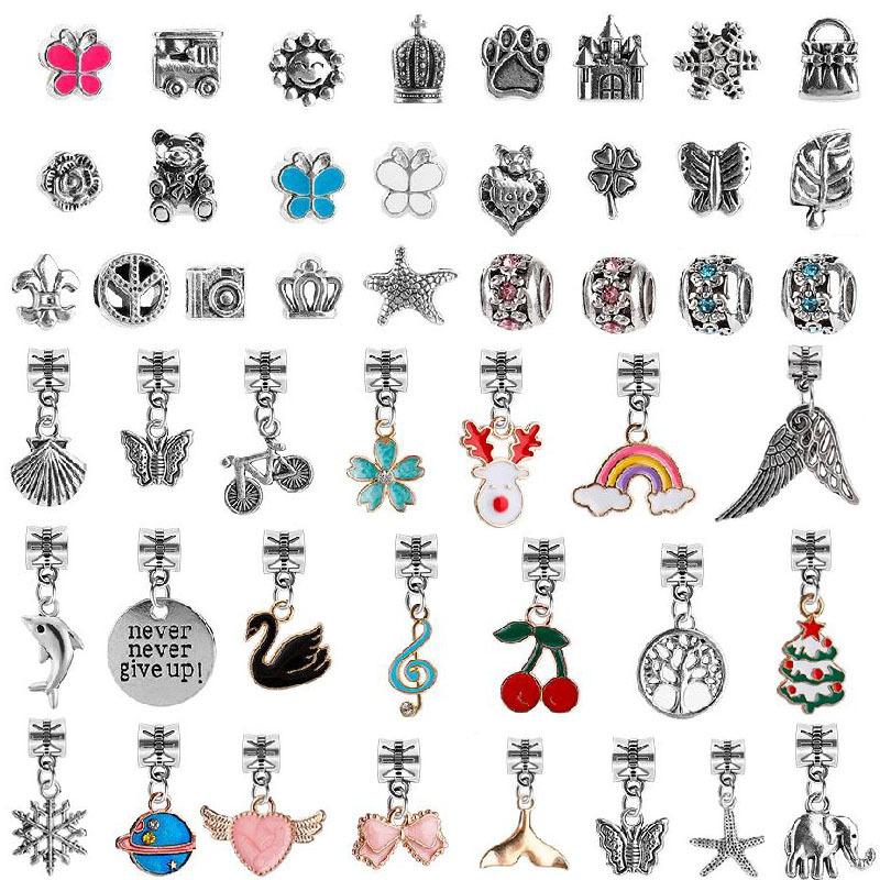 Hot Fashion Girl Holiday Gift Creative Diy Rainbow Bead Freshwater Charm 80 Piece Set Handmade Bracelet Set