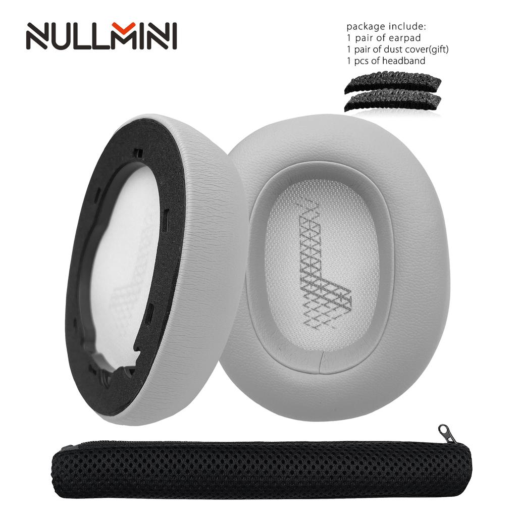 Náhradní náušníky NullMini pro JBL LIVE 650BT, 660NC, DUET NC, E65BTNC Náhlavní souprava Sluchátka Polštář do uší Sluchátka Proteinová kůže