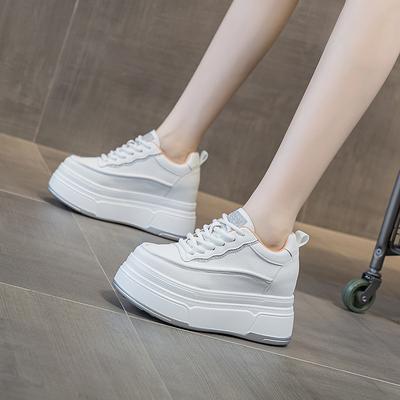 Women's Shoes 2026 Autumn and Winter New White Shoes Sponge Cake Thick Soled Women's Shoes Casual Shoes