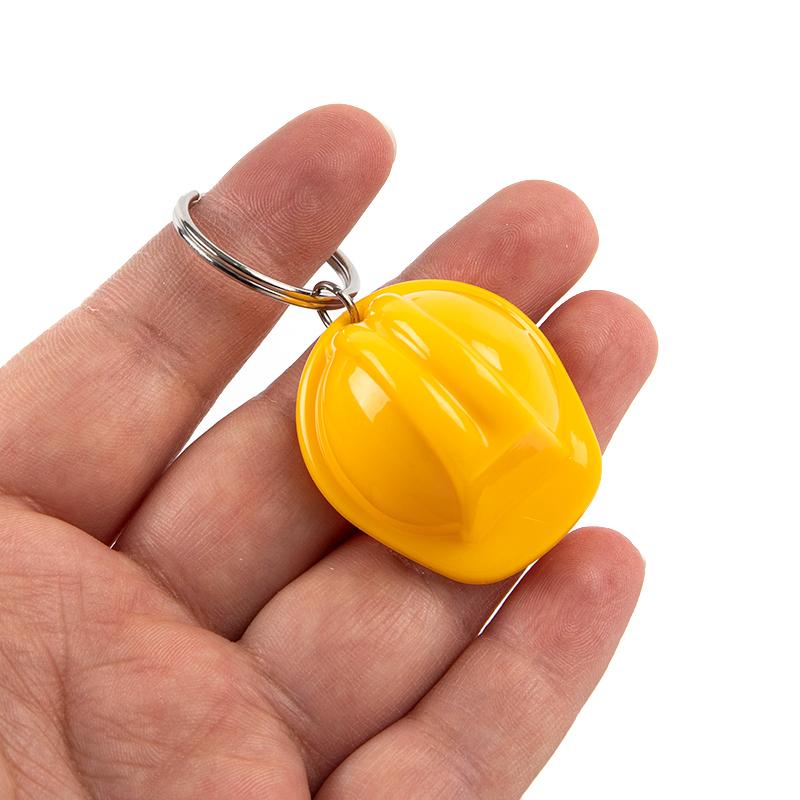 Helmet Hard Hat Keychain Holiday Creative Safety Helmet Keying Jewelry Gift