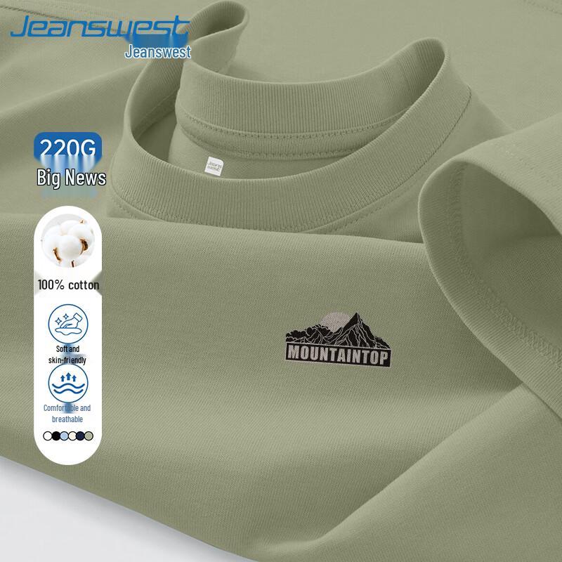 Мужская хлопковая футболка с коротким рукавом 220 г/м² Jeanswest M