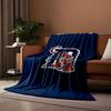 Tiger with Letter D on Blue print blanket soft and cozy perfect for the living room bed sofa or a nap,gift