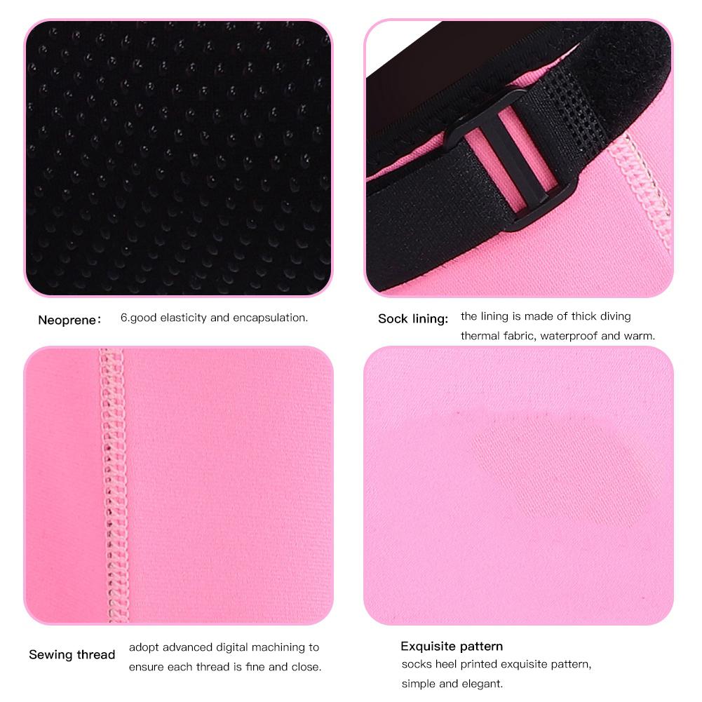 Snorkelsokken Anti-slip Anti-koud voor Zwemmen Duiken 3 mm Dikte(Zwart XL)