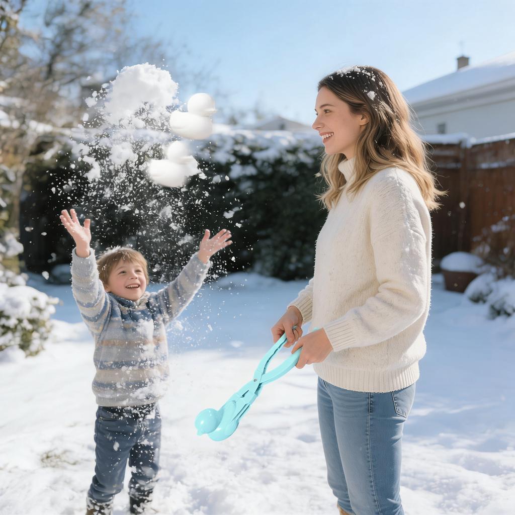 Klips do robienia śnieżek Narzędzie do formowania śniegu i piasku Idealne dla dzieci do bitew na śnieżki