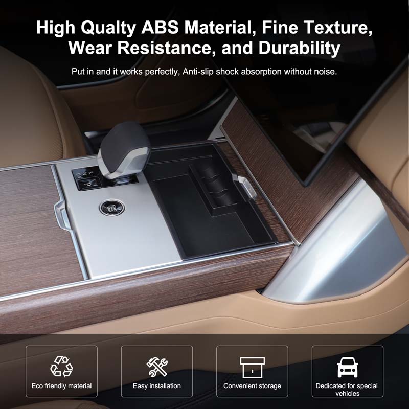 ABS Black For Land Rover Range Rover Vogue L460 2025-2025 Car Styling Car Central Storage Box Phone Box Car Accessories