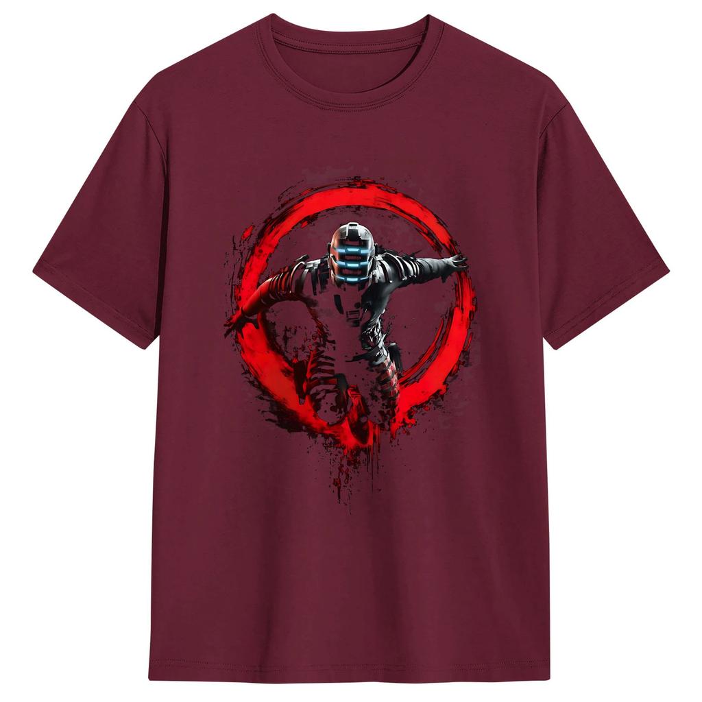 Dead Space RIG Engineer Of Ishimura TShirt Unisexs Cotton Tops Shirts Print Crewneck Short Sleeve