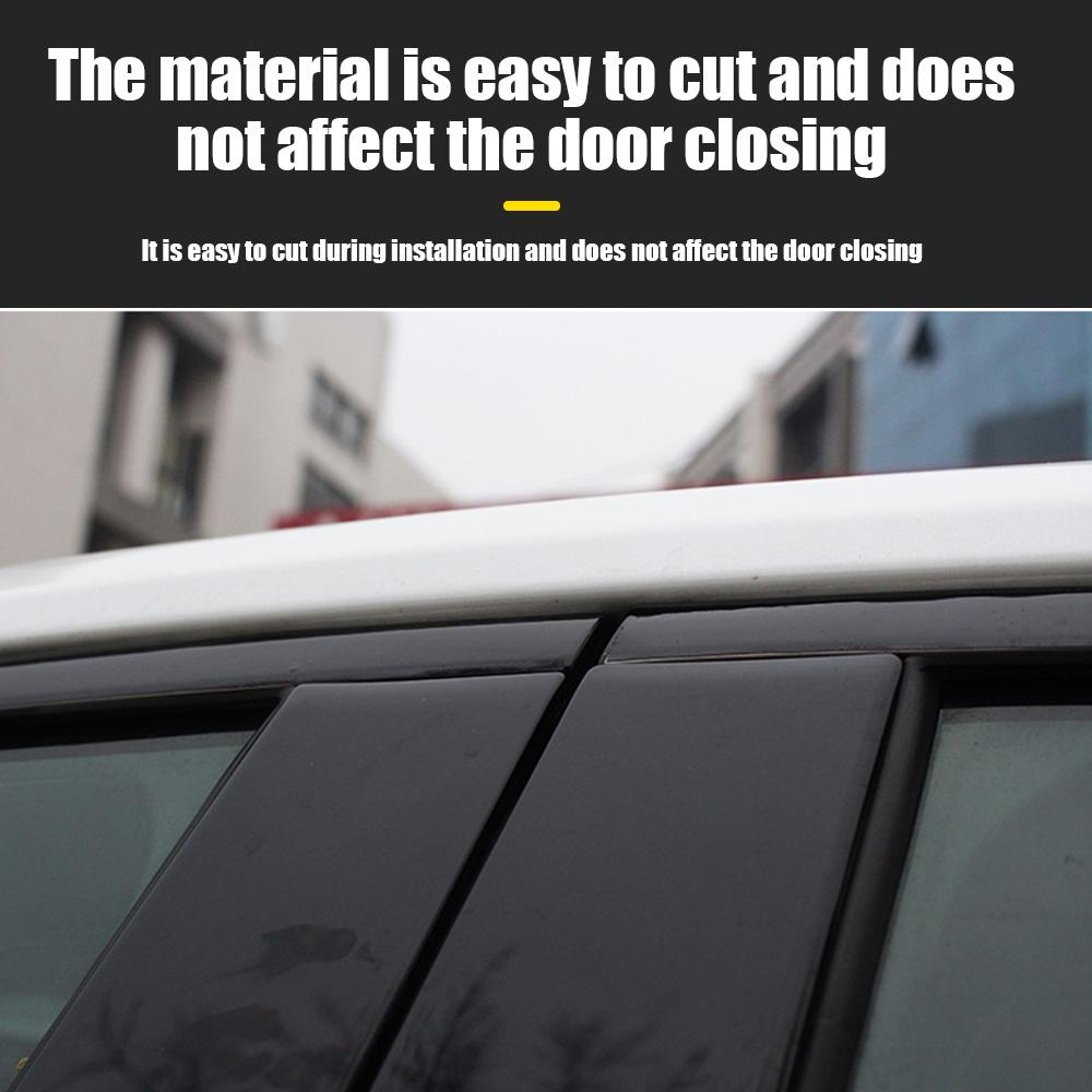 Car Sun Protection Stickers Chrome Delete Blackout Window Trim Stickers for Toyota Camry 2018 2019 2020 2021 2022 2023