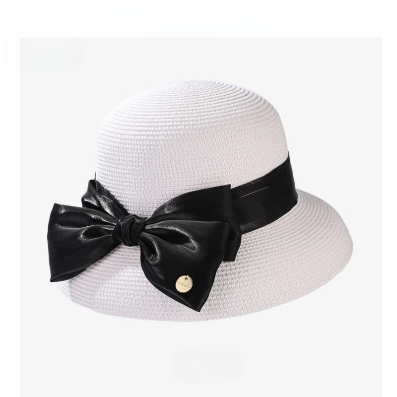 

Модный дизайн Натуральная соломенная шляпа из травы Лафита Шляпа для фотографов Солнцезащитный козырек от солнца Защита от ультрафиолета Пляжный козырек от солнца Фермерские шляпы из соломы Рафия белый