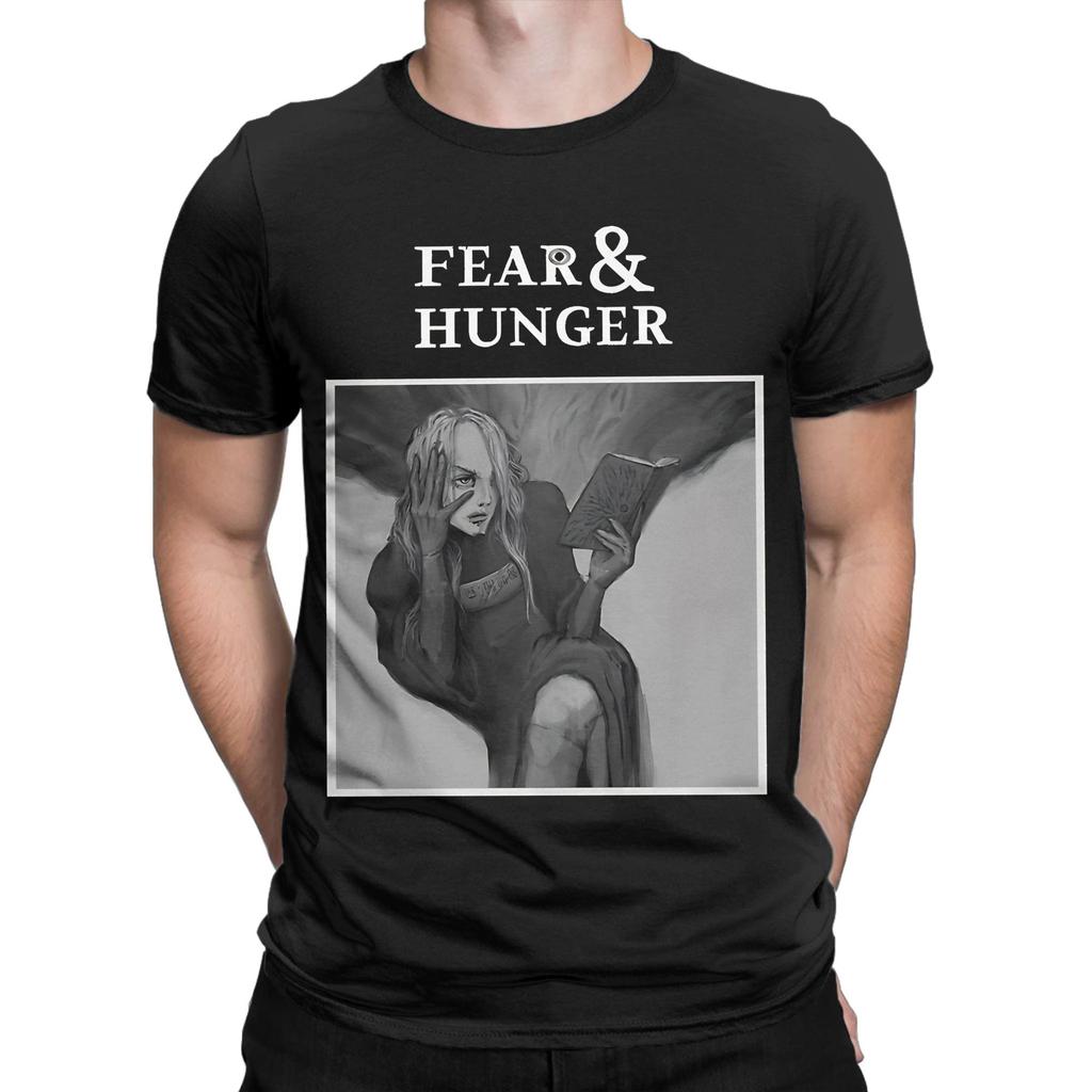 Męska Damska Fear and Hunger Termina T-Shirt Czysta Bawełna Modny T-Shirt Top Odzież