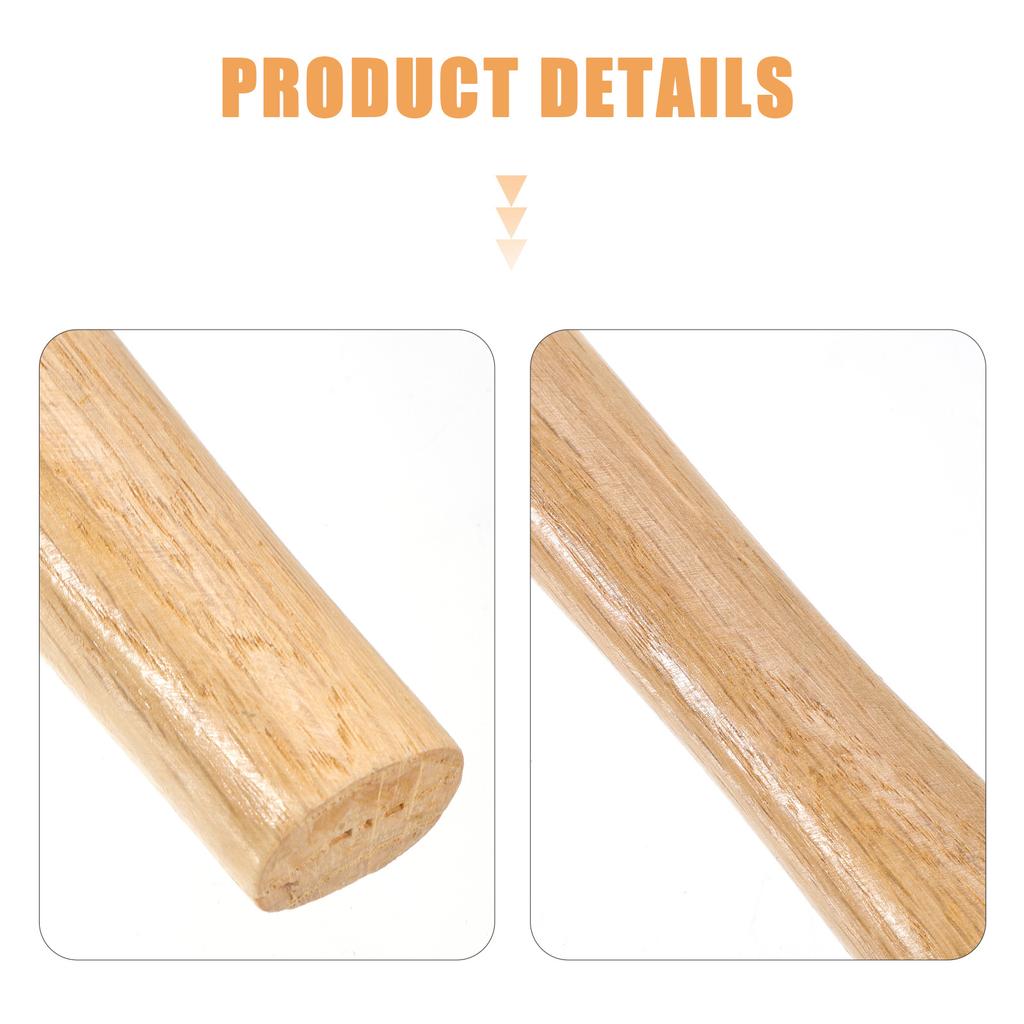 2pcs 40Cm Replacement For Claw Ball Peen Hammer Ball Peen Hammer Handle Octagon Grip Handle Wood Tool Accessory