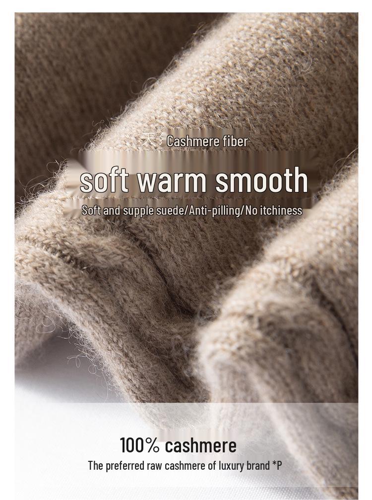 100% Pure Cashmere Women’s Knee Pads: Extended Length, Warm Knit Leg Warmers