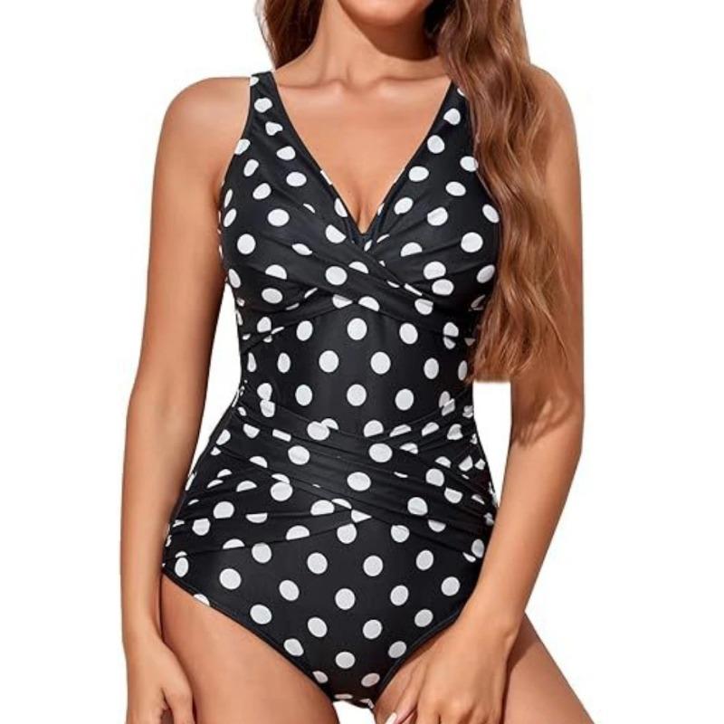 Vintage One Piece Swimsuit Sexy Printed Swimming Suit for Women Summer Monokini Swimwear Bathing Suits Boho Ladies Swimsuits
