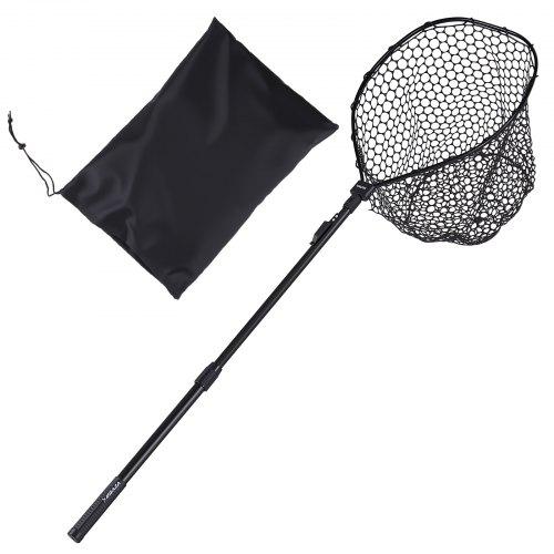 VEVOR Fishing Net, Foldable Landing Nets with Telescopic Handle, Portable Lightweight and Stronger 6063 Aluminum Fish Gear